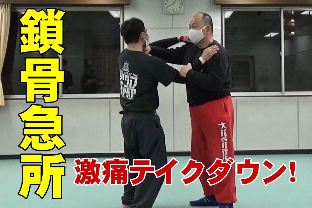 鎖骨急所 護身術