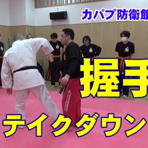 護身術　握手